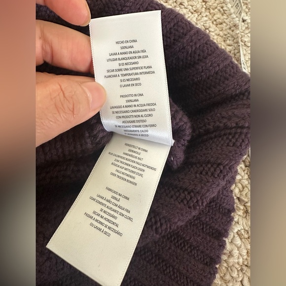 Joie Astrid full Wool Crew Neck Sweater in Purple size XS NEW WITH TAG - Picture 9 of 9